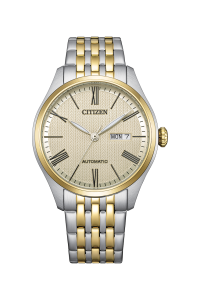 Citizen Mechanical NH8414-58B cream dial two tone stainless steel alternate view