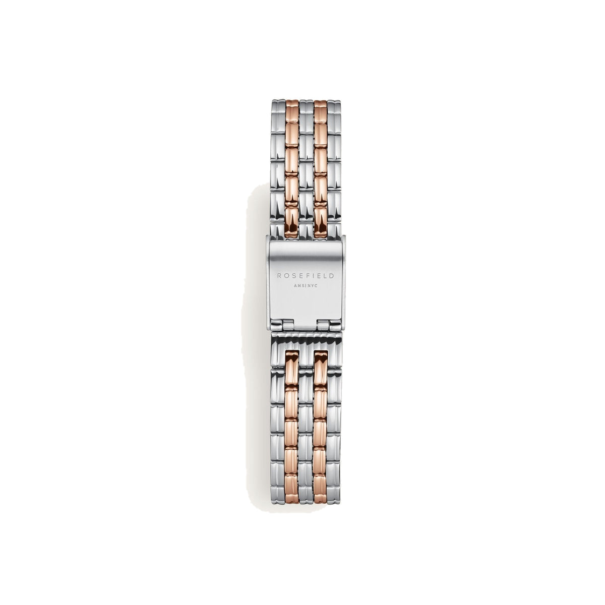 Rosefield Muse White Dial Two-Tone Silver Rose Gold Bracelet Watch MUWDSD-MU04