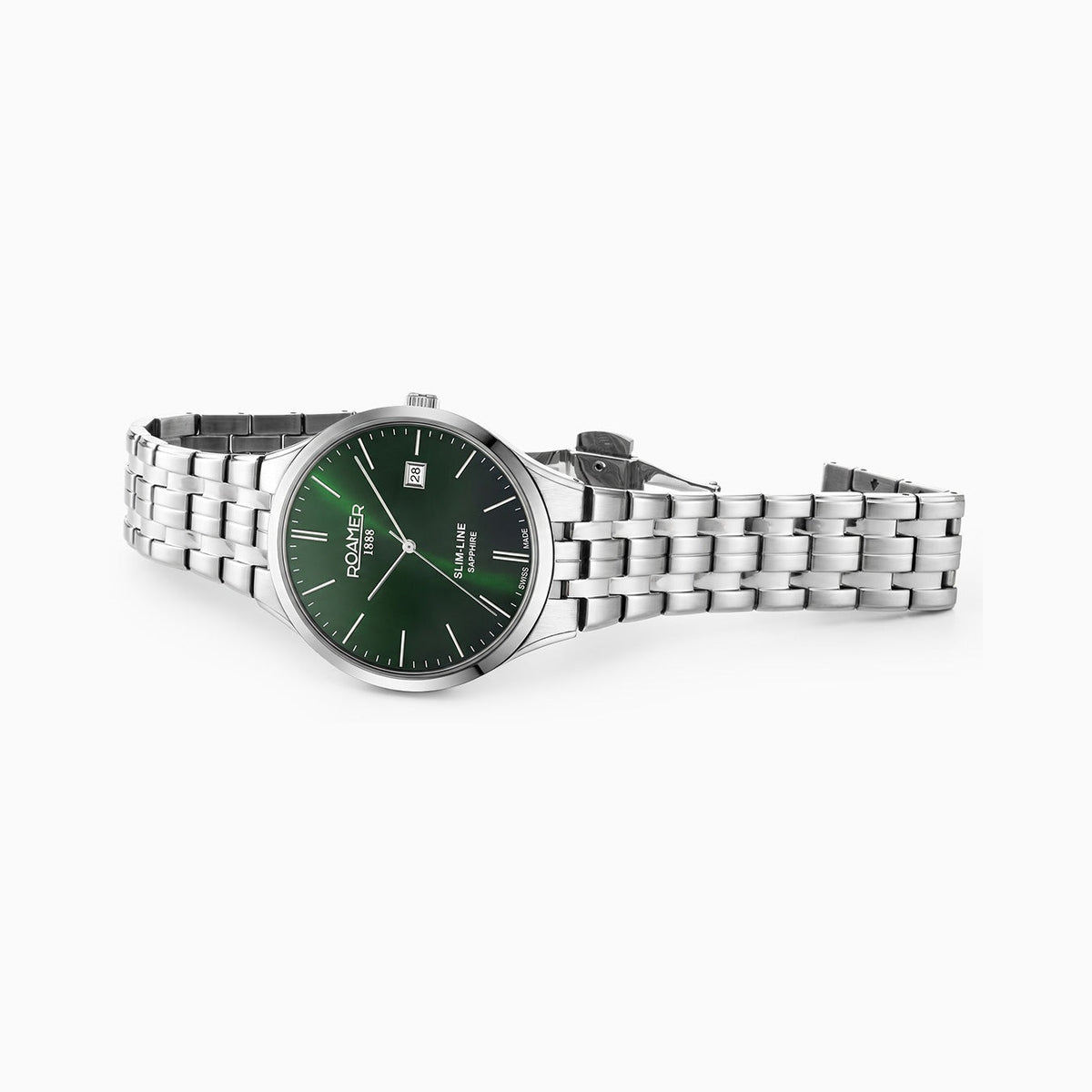 Roamer Slim-Line Classic Green 40mm Watch, alternate view