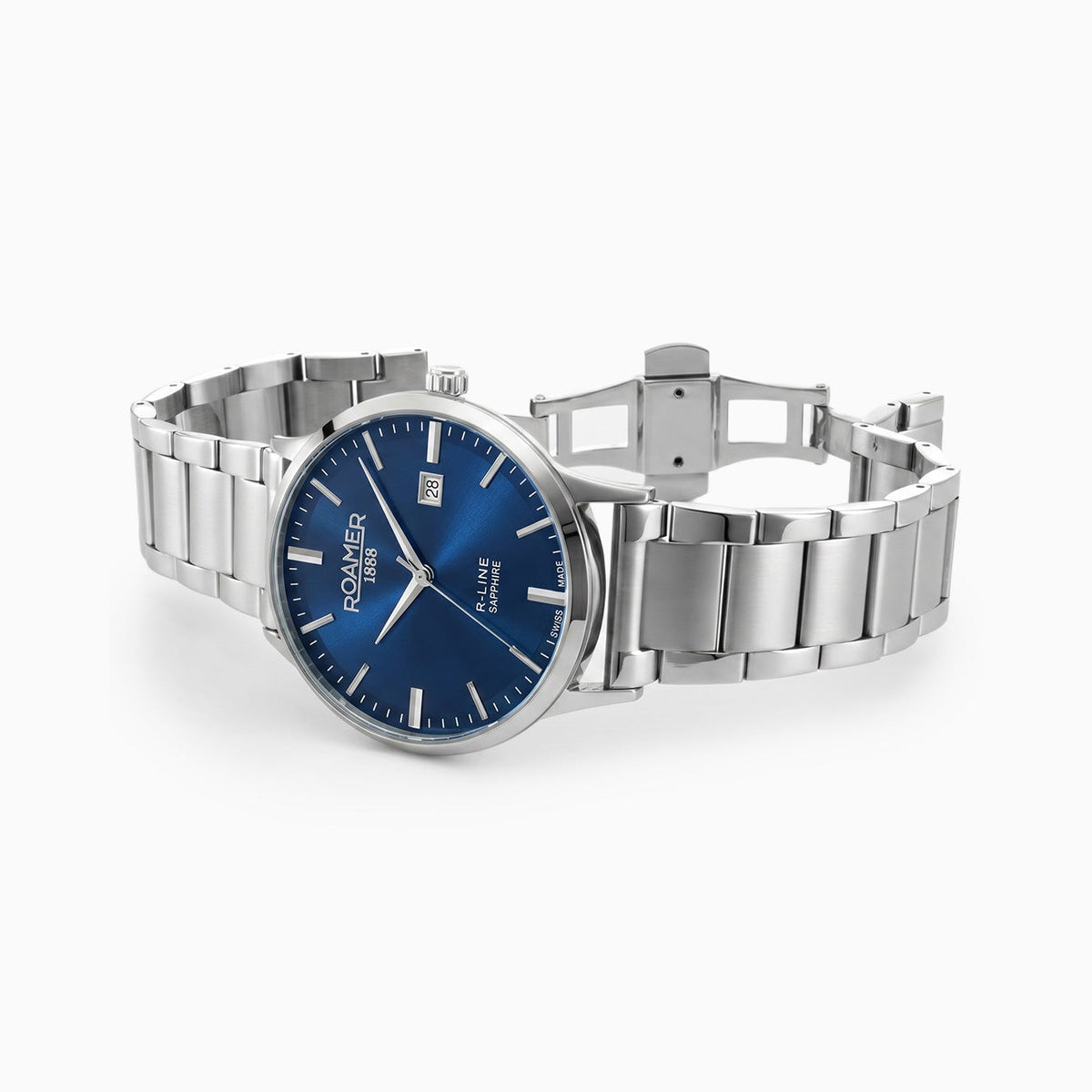 Roamer R-Line Classic Blue Dial Swiss Watch, alternate view