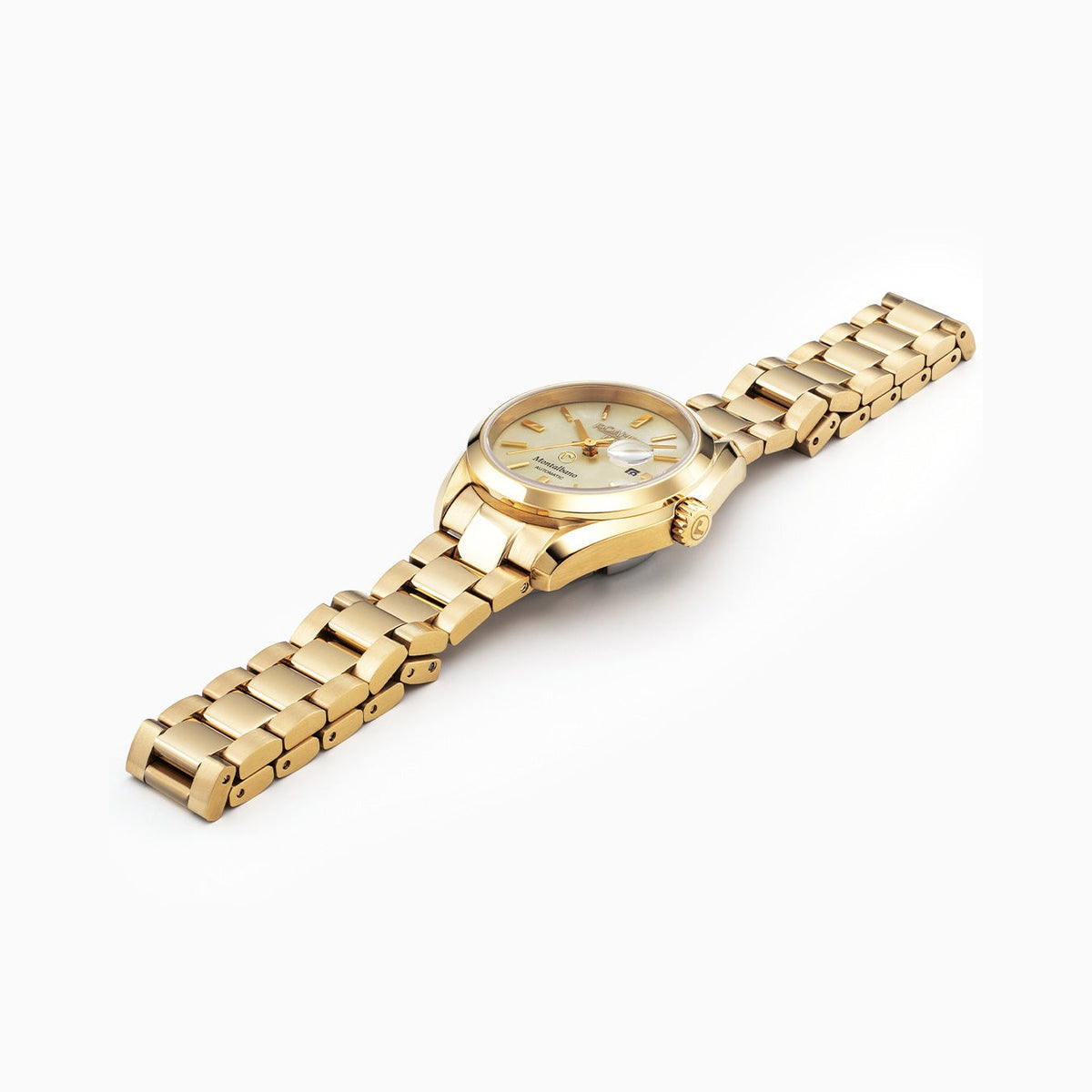 Roamer Montalbano Ladies 31mm Mother of Pearl Dial Gold Stainless Steel Strap Watch, alternate view