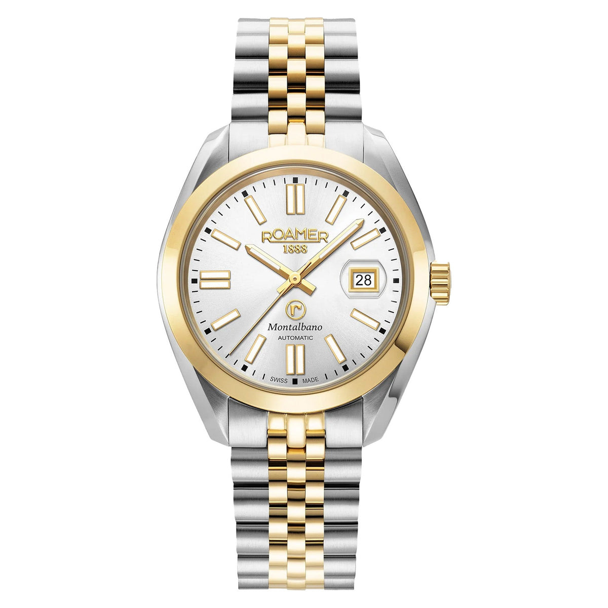 Roamer Montalbano Gents 41mm Two Tone Stainless Steel Strap Watch