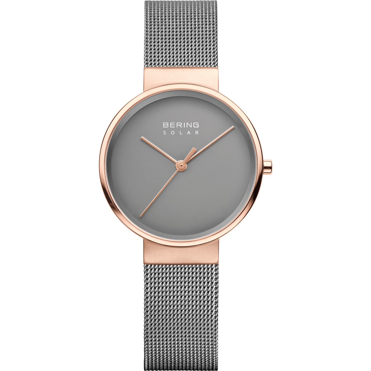 Bering Ladies Brushed Solar Grey Watch