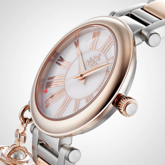 Vivienne Westwood Mother Orb Mother of Pearl Dial Stainless Steel Women's Watch VV006PRSSL