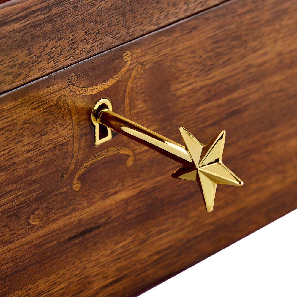Wolf Ballet Musical Jewellery Box - Cinderella Walnut Wood