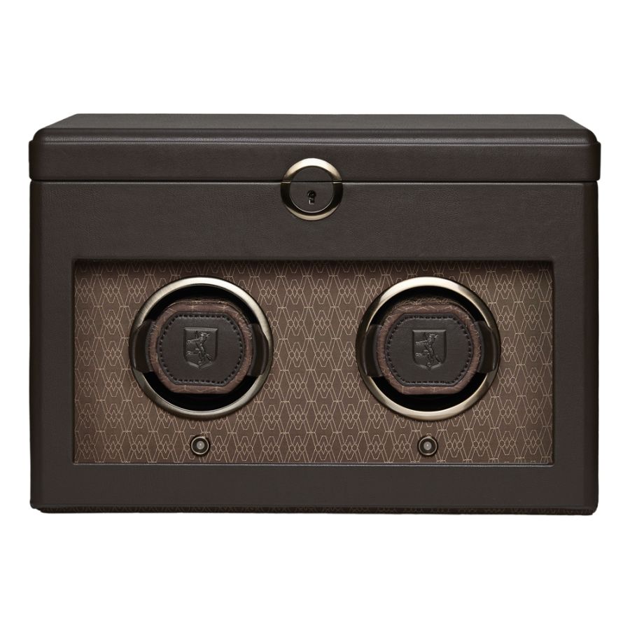 Wolf Earth Double Coffee Watch Winder 190406