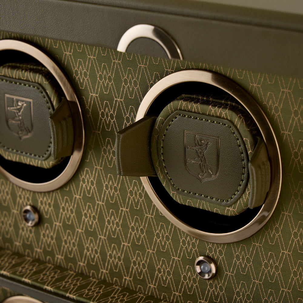 WOLF Earth 6 Piece Watch Winder in Olive