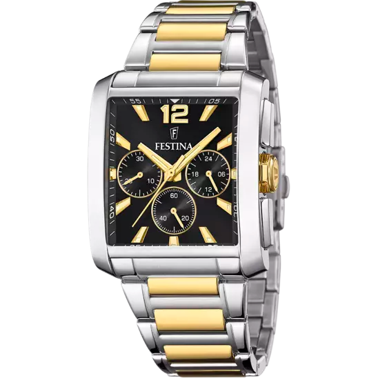 Festina Black Dial Stainless Steel Strap Men's Watch F20637/4
