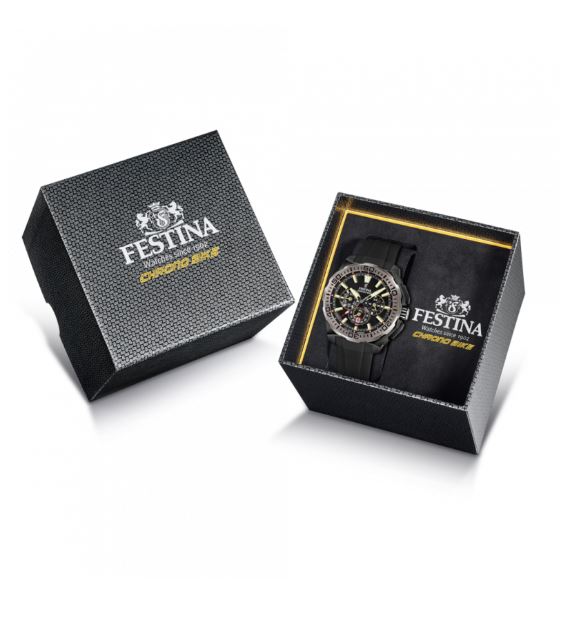 Festina Chrono Bike Black Rubber Strap Watch f20726/3