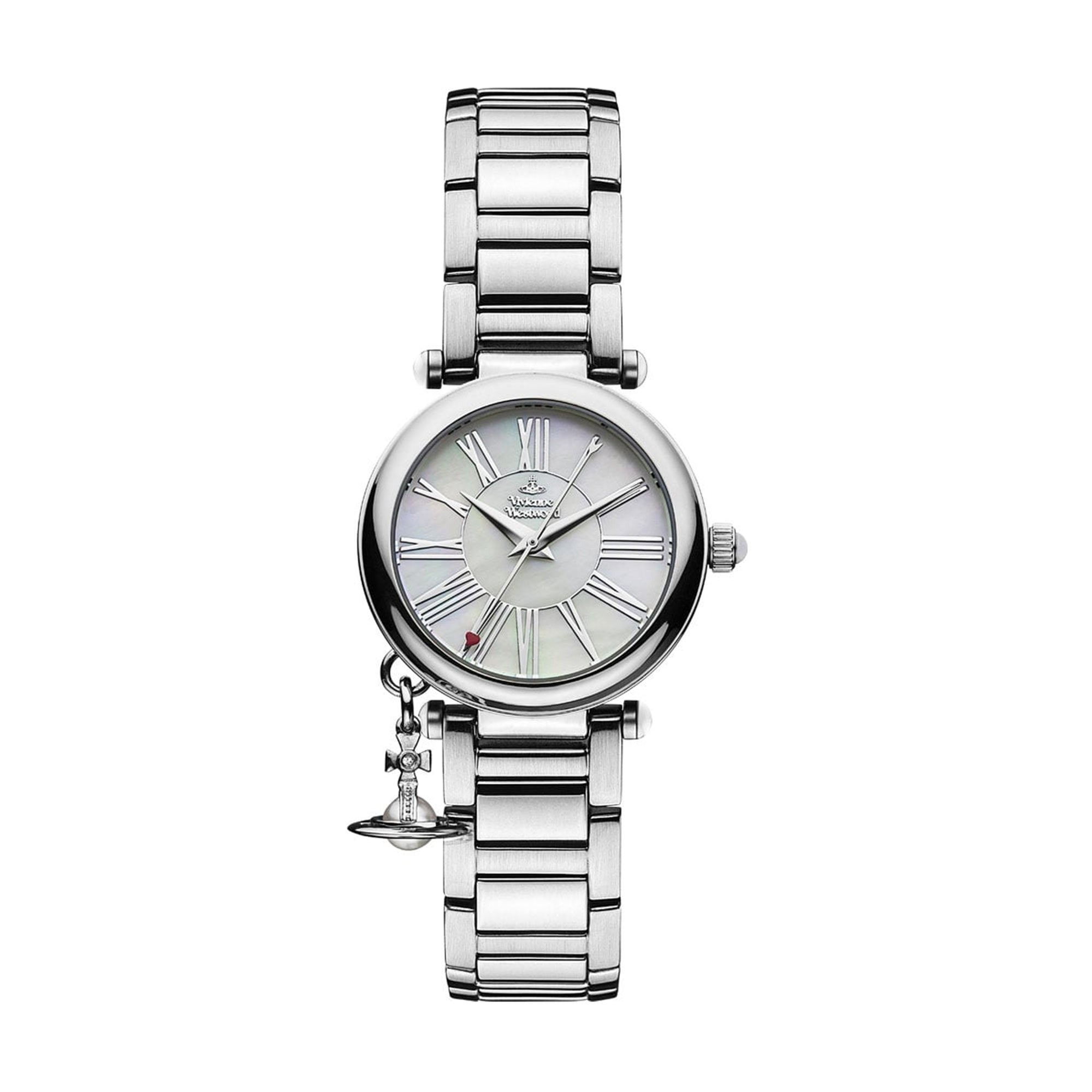 Vivienne Westwood Mother Orb Mother of Pearl Dial Stainless Steel Women's Watch VV006PSLSL