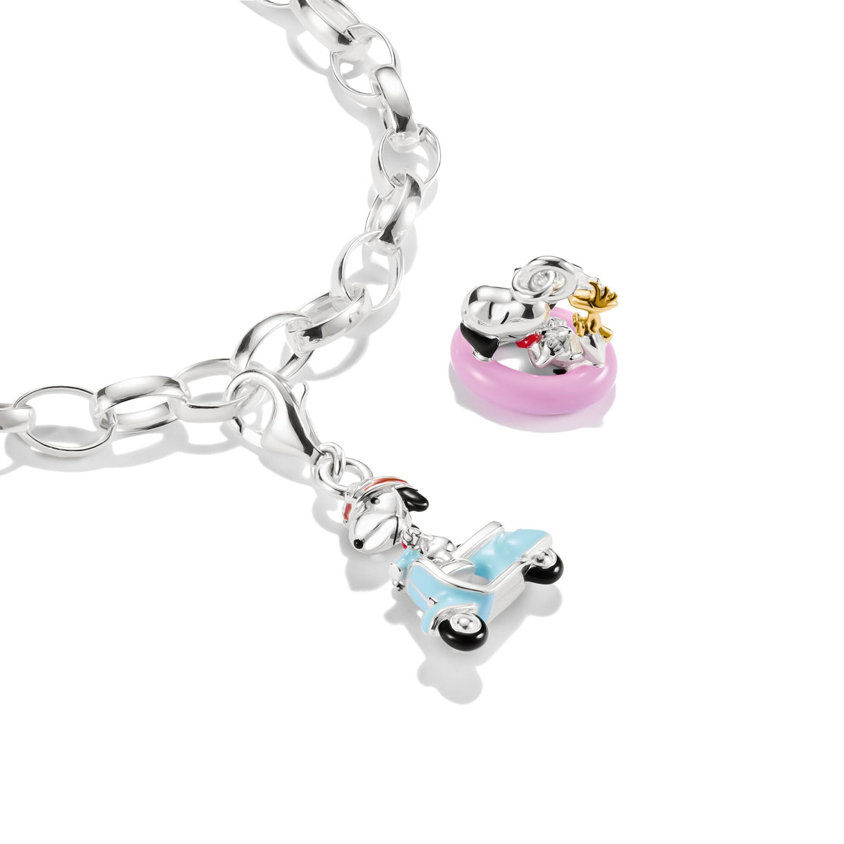 Thomas Sabo Original Charm Snoopy and Woodstock with Swim Ring