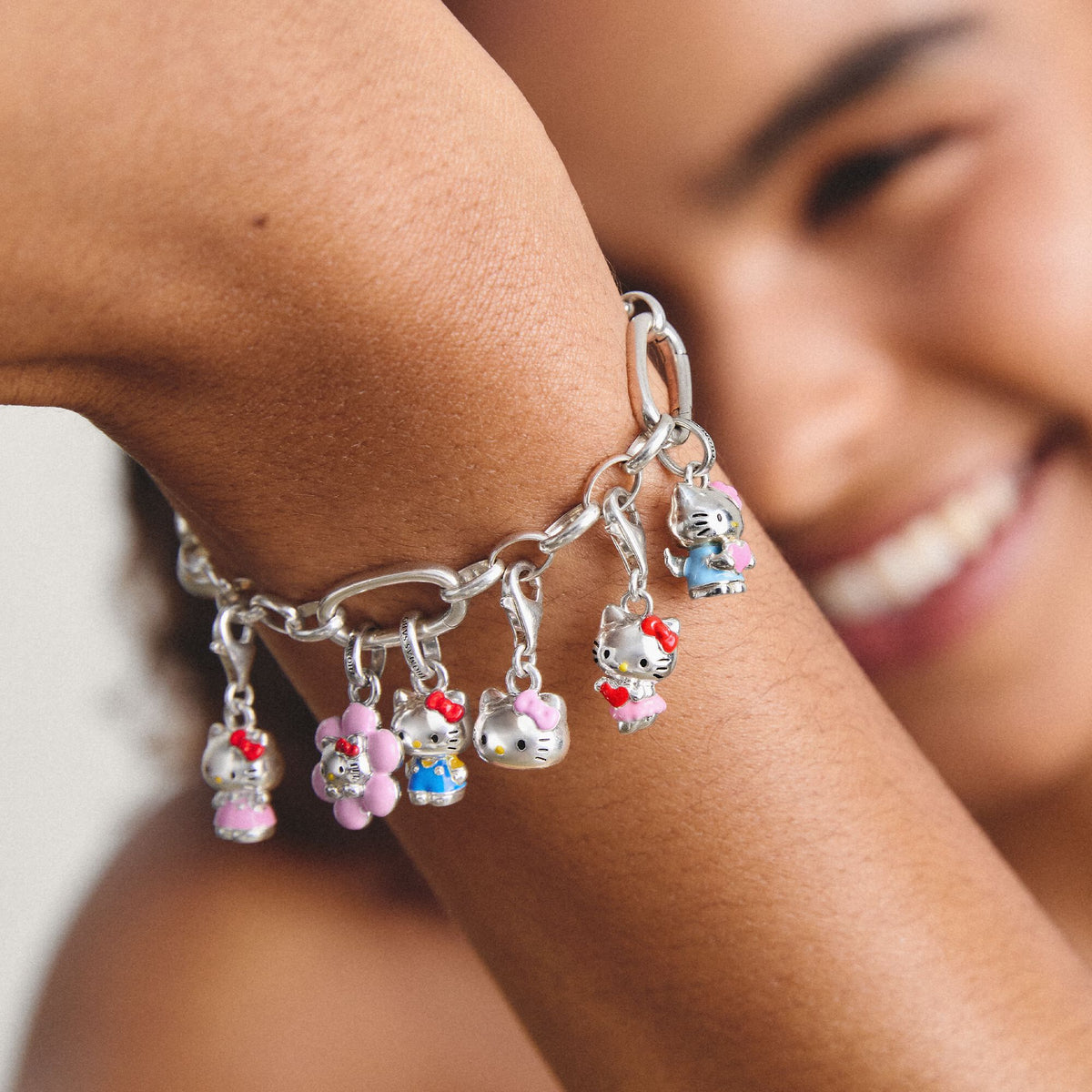 Thomas Sabo Hello Kitty Charm with pink bow