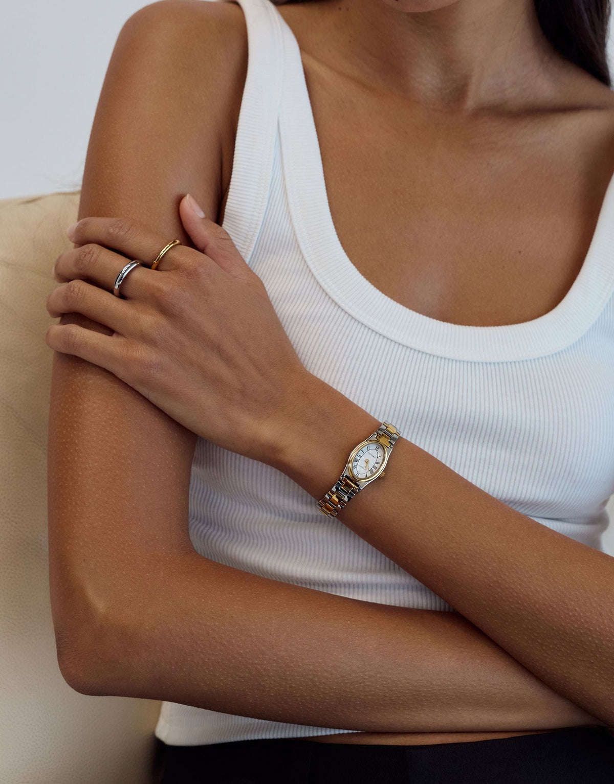 Cendré Emmeline Oval Two-Tone Watch CEN633 - view 2