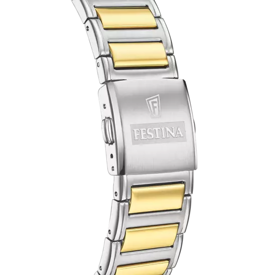 Festina Black Dial Stainless Steel Strap Men's Watch F20637/4