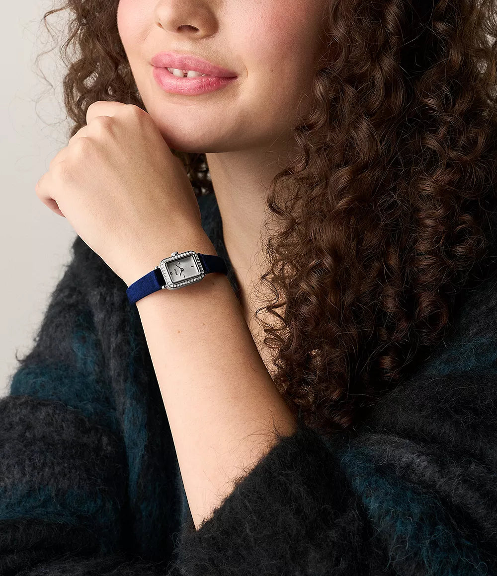 Fossil Raquel Two Hand Blue Velvet Watch ES5436