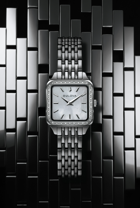 Bulova Super Sutton Silver Dial Stainless Steel Watch 96R256