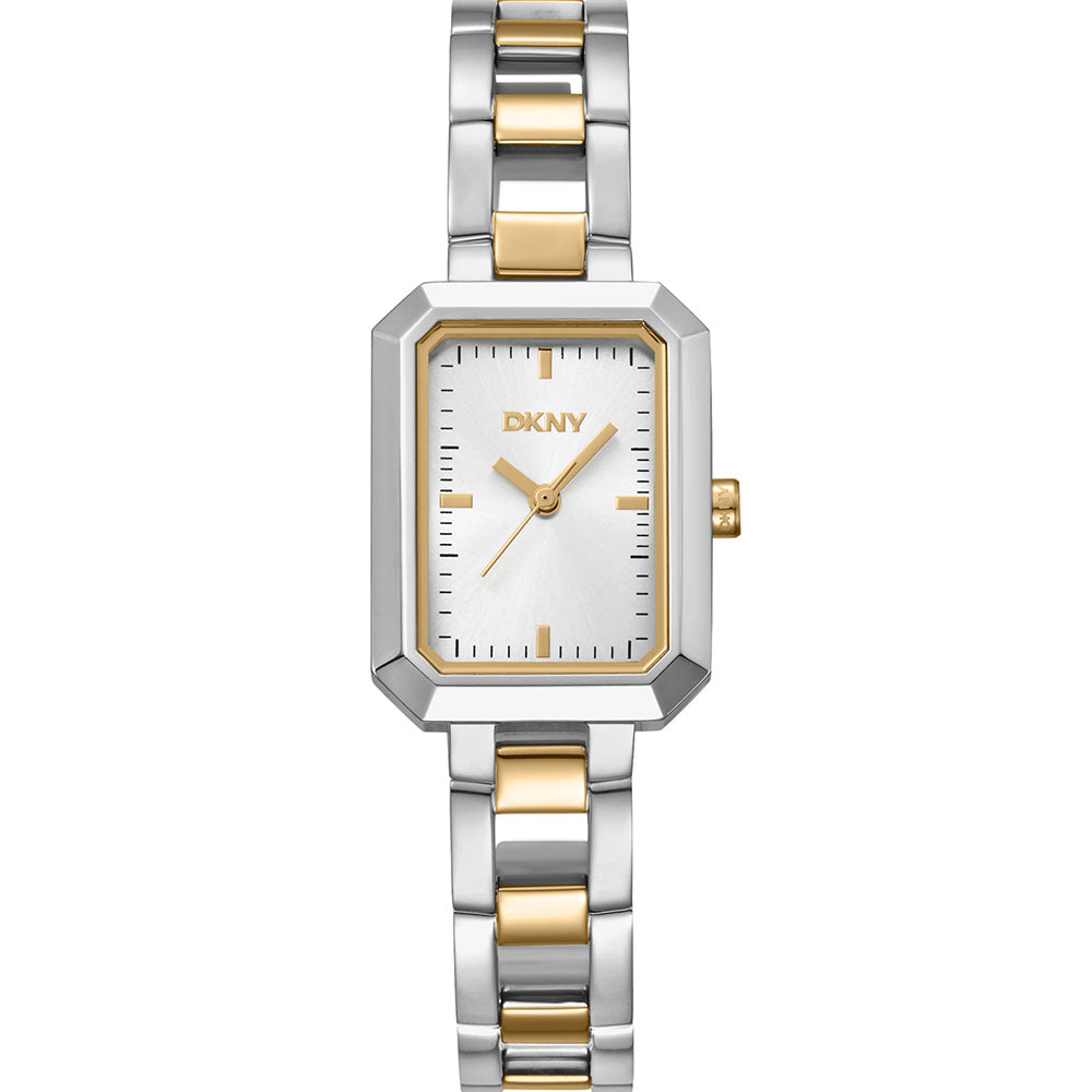 DKNY Uptown Midi Two Tone Stainless Steel Womens Dress Watch