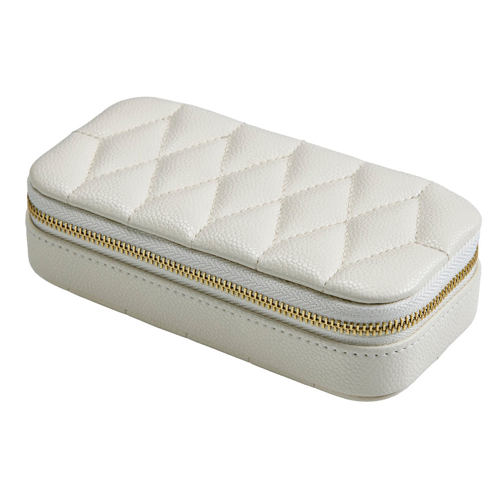 Wolf Lauren Extra Large Jewellery Box in ivory recycled vegan leather — view 6