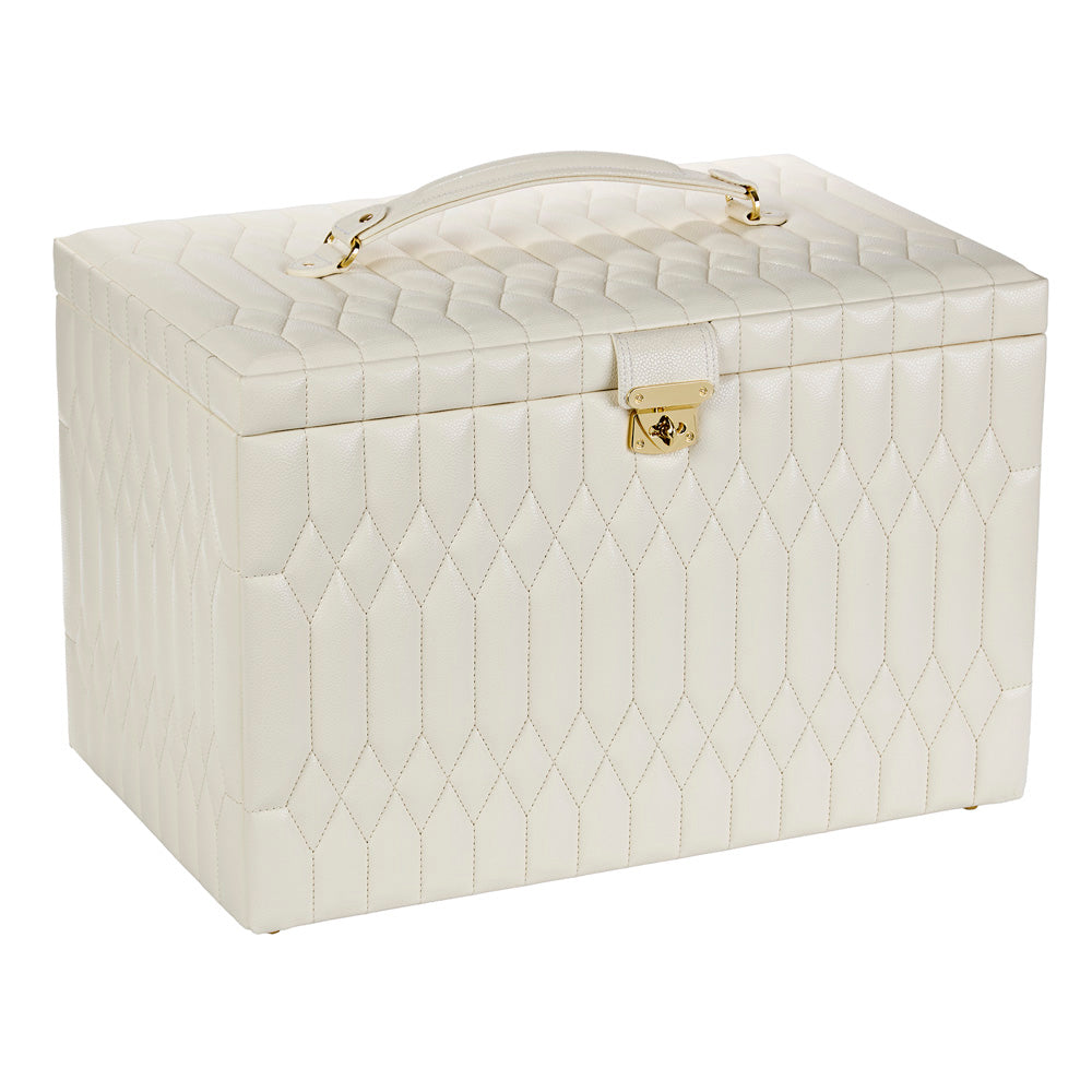 Wolf Lauren Extra Large Jewellery Box in ivory recycled vegan leather — view 13