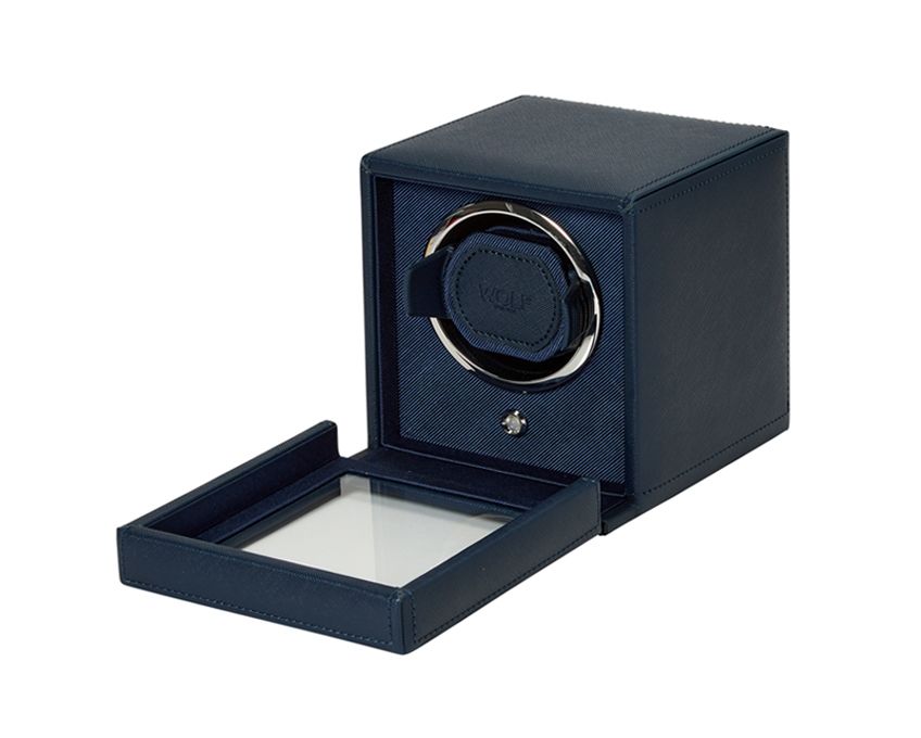 Wolf Cub Precision Watch Winder with Protective Cover