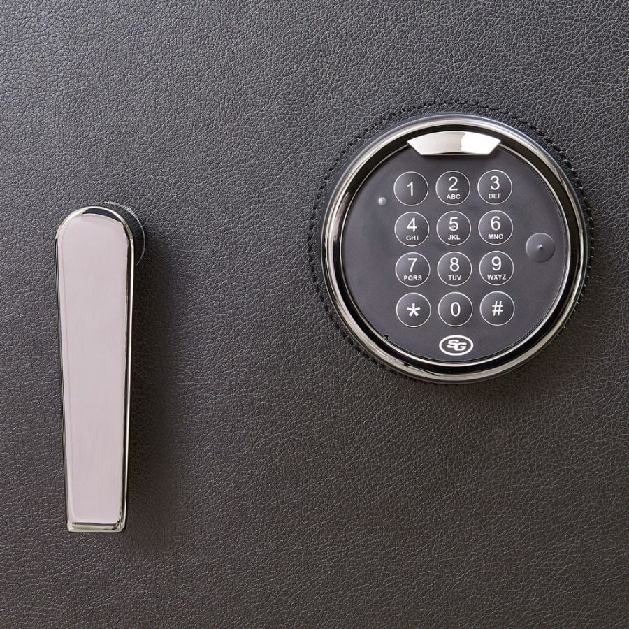 WOLF Athos 16 Piece Watch Winder and Jewellery Safe Black