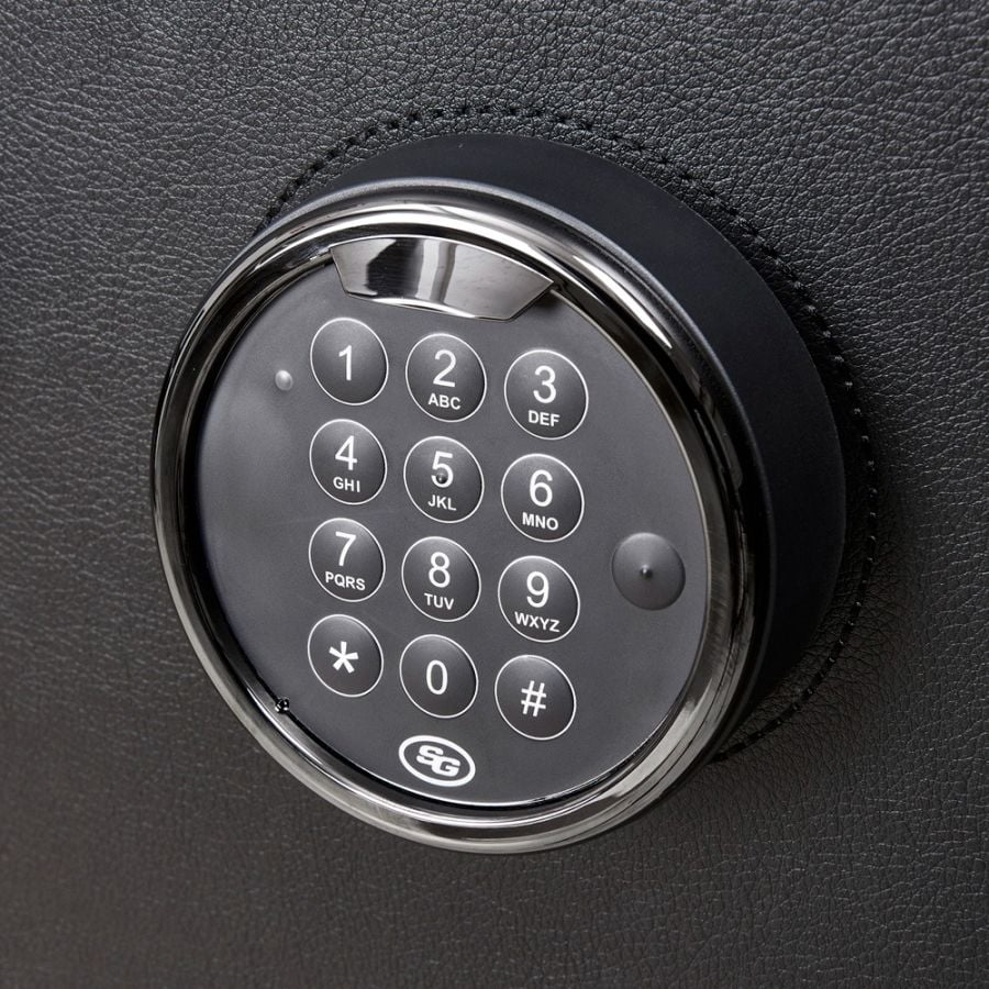 WOLF Athos 16 Piece Watch Winder and Jewellery Safe Black