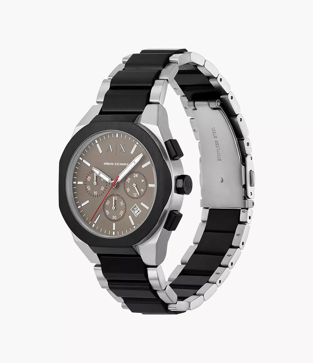 Armani Exchange Sync Chronograph Two Tone Stainless Steel Watch AX4199