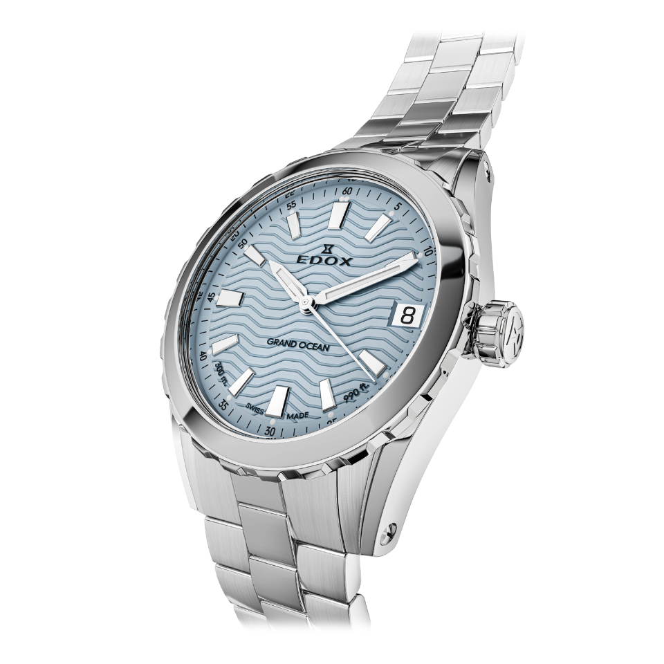 Edox Grand Ocean Blue Dial 33mm Watch 531033MBUCN
