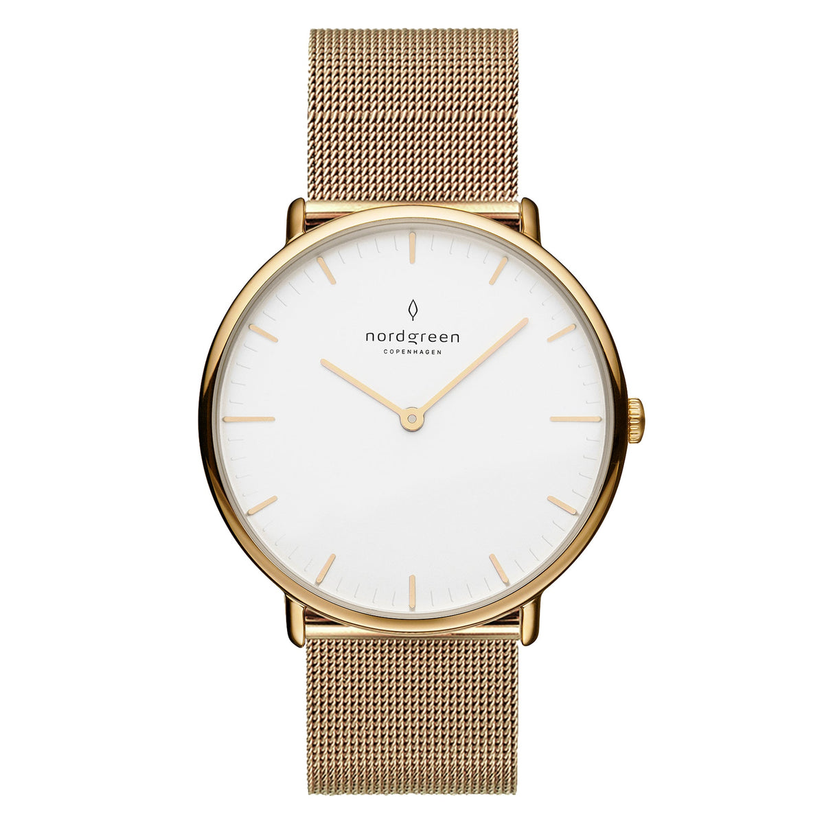 Nordgreen Native 28mm Gold Milanese Mesh Watch
