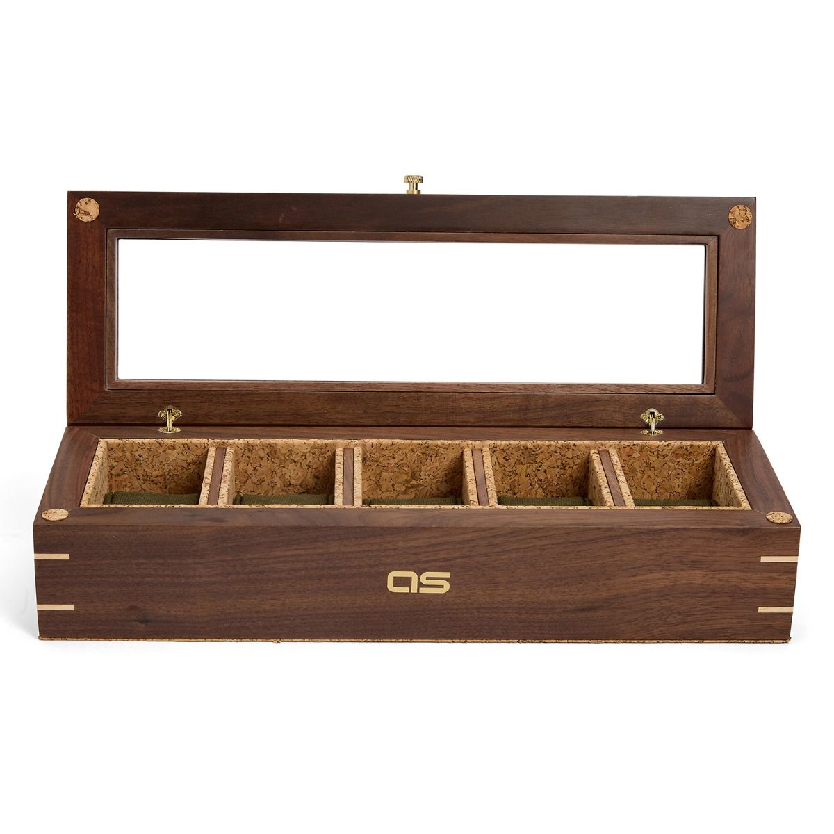 Wolf Analog/Shift Flatiron II 5-Piece Watch Box