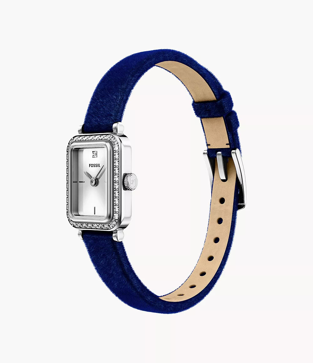 Fossil Raquel Two Hand Blue Velvet Watch ES5436