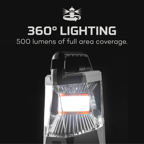 NEBO Galileo 500 Lumen Camping Lantern with Power Bank SKU 89821