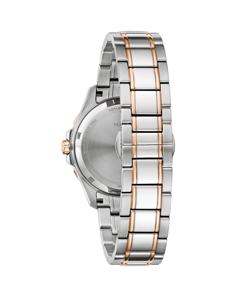 Bulova Marine Star Ladies Diamond Accented with Mother of Pearl Dial Watch 98P228
