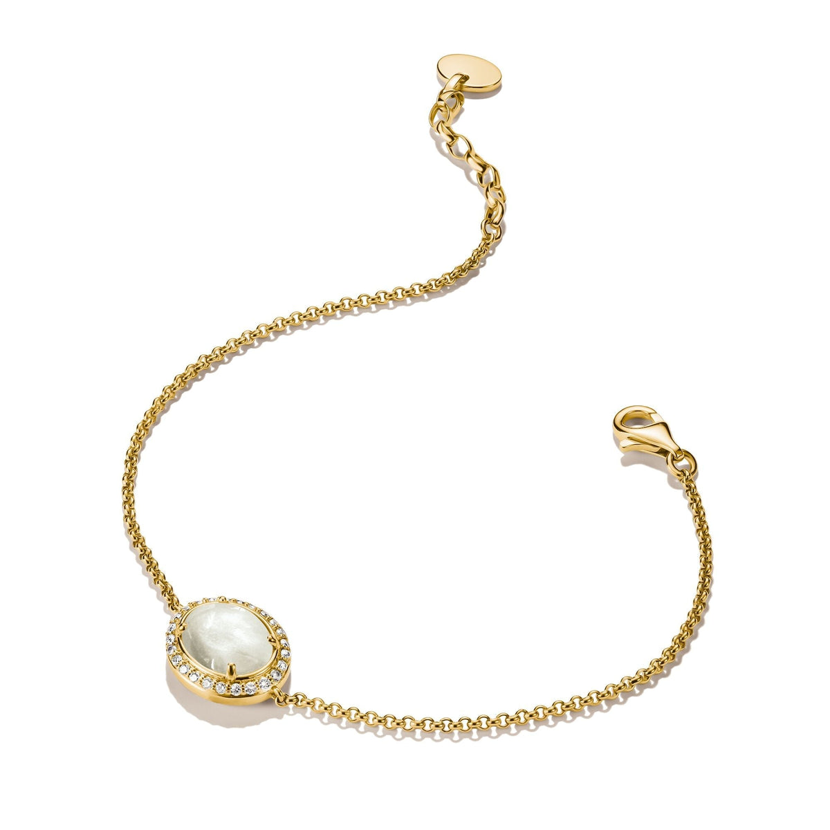 Thomas Sabo Bracelet with mother-of-pearl and zirconia