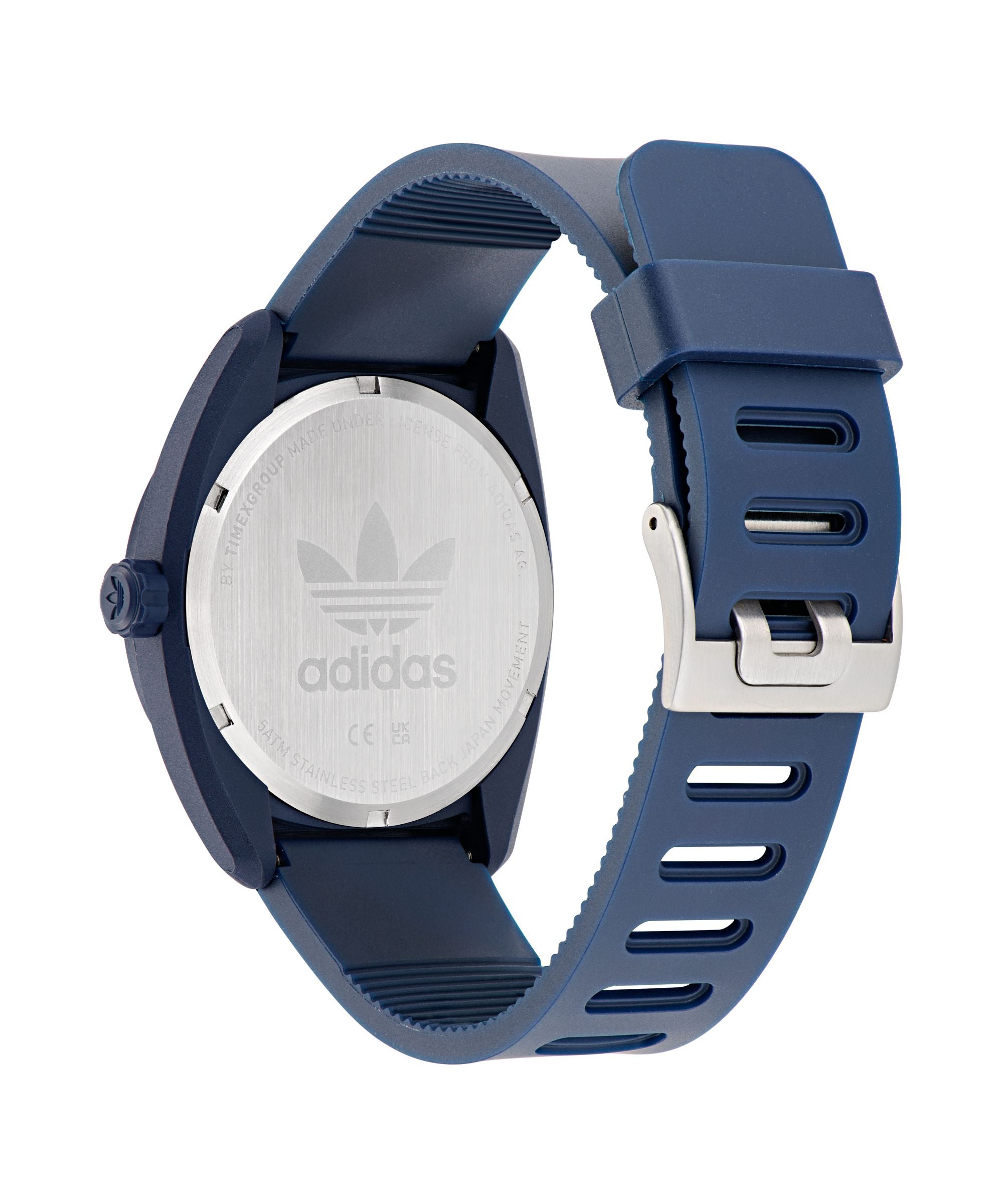 Adidas Project Three Blue Resin Strap Watch AOST24051