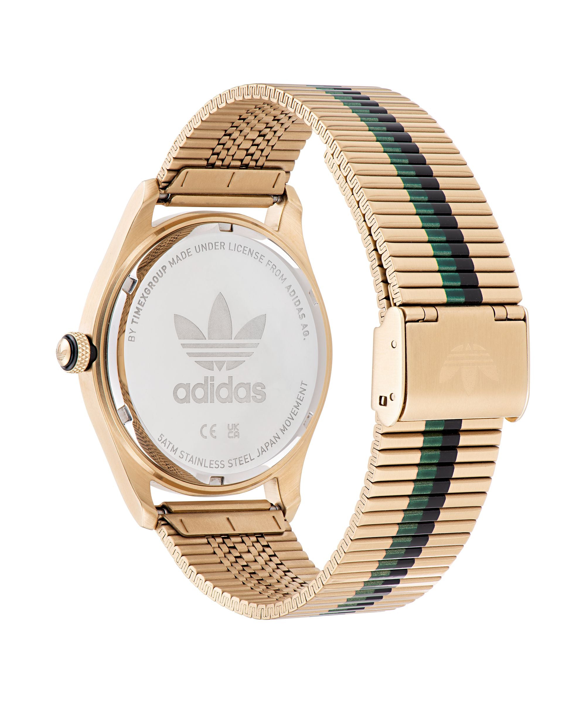 Adidas Code Four 42mm Black Dial Stainless Steel Watch AOSY22526