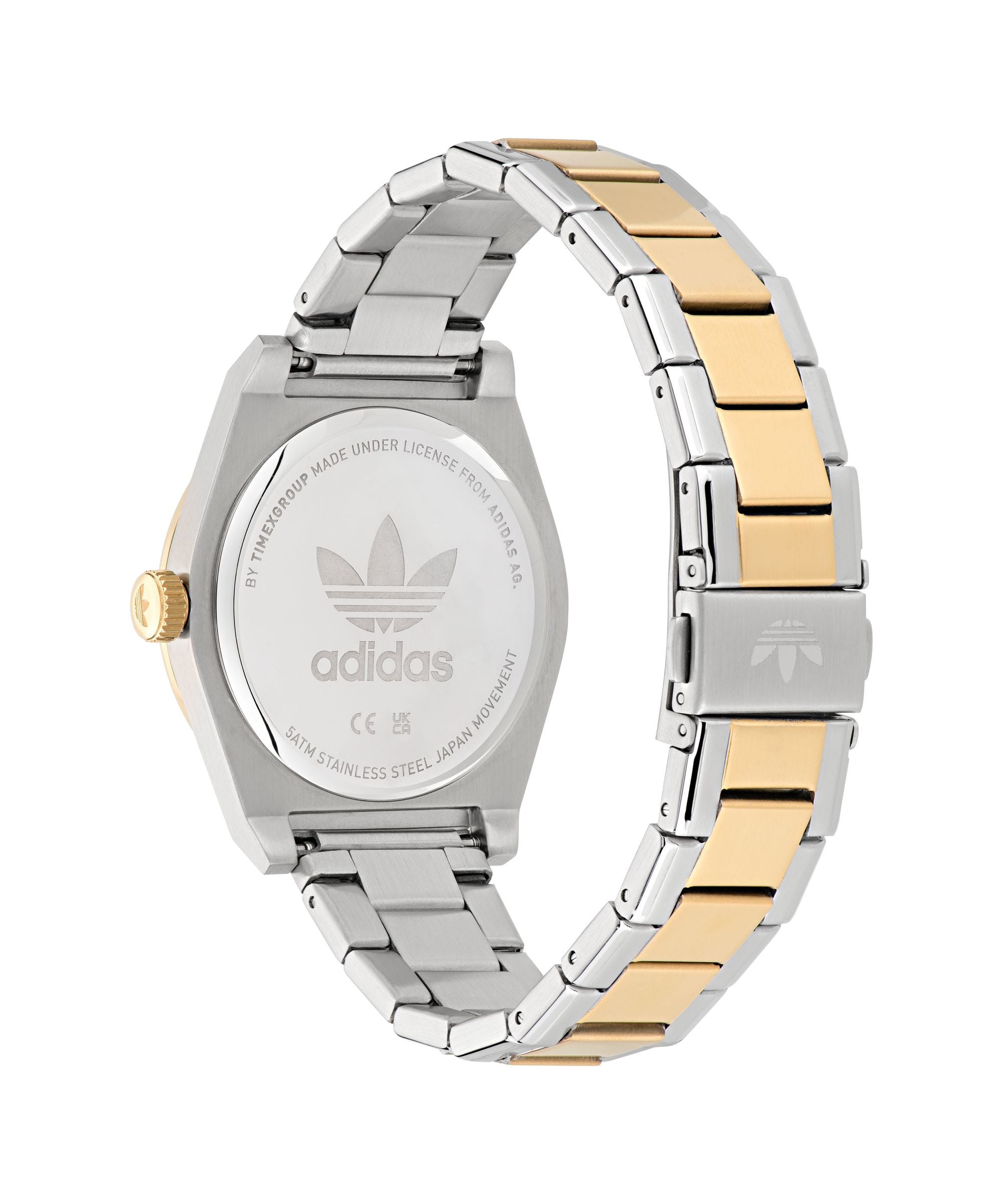 Adidas Code Five 40mm Two Tone  Stainless Steel Watch AOSY23542