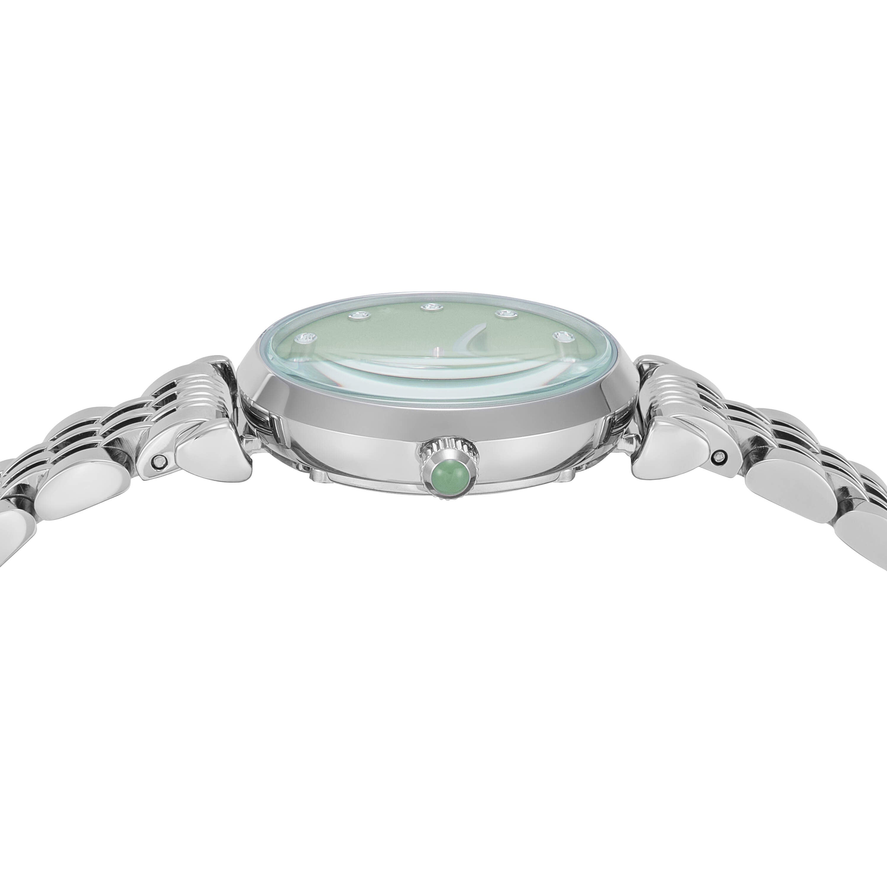 Emporio Armani Green Dial 28mm Stainless Steel Women's Watch AR11667