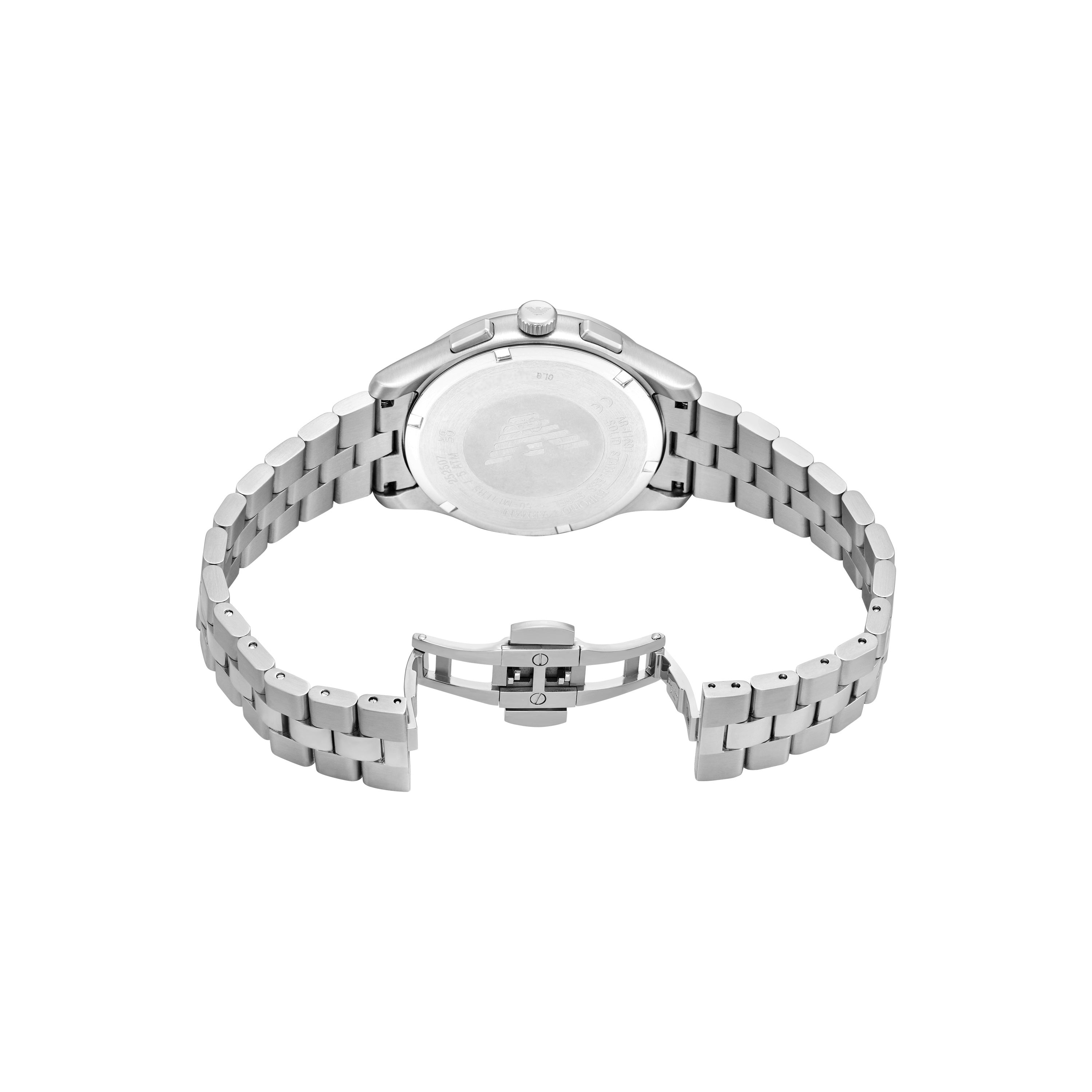 Emporio Armani Black Dial Silver Stainless Steel Watch AR11691