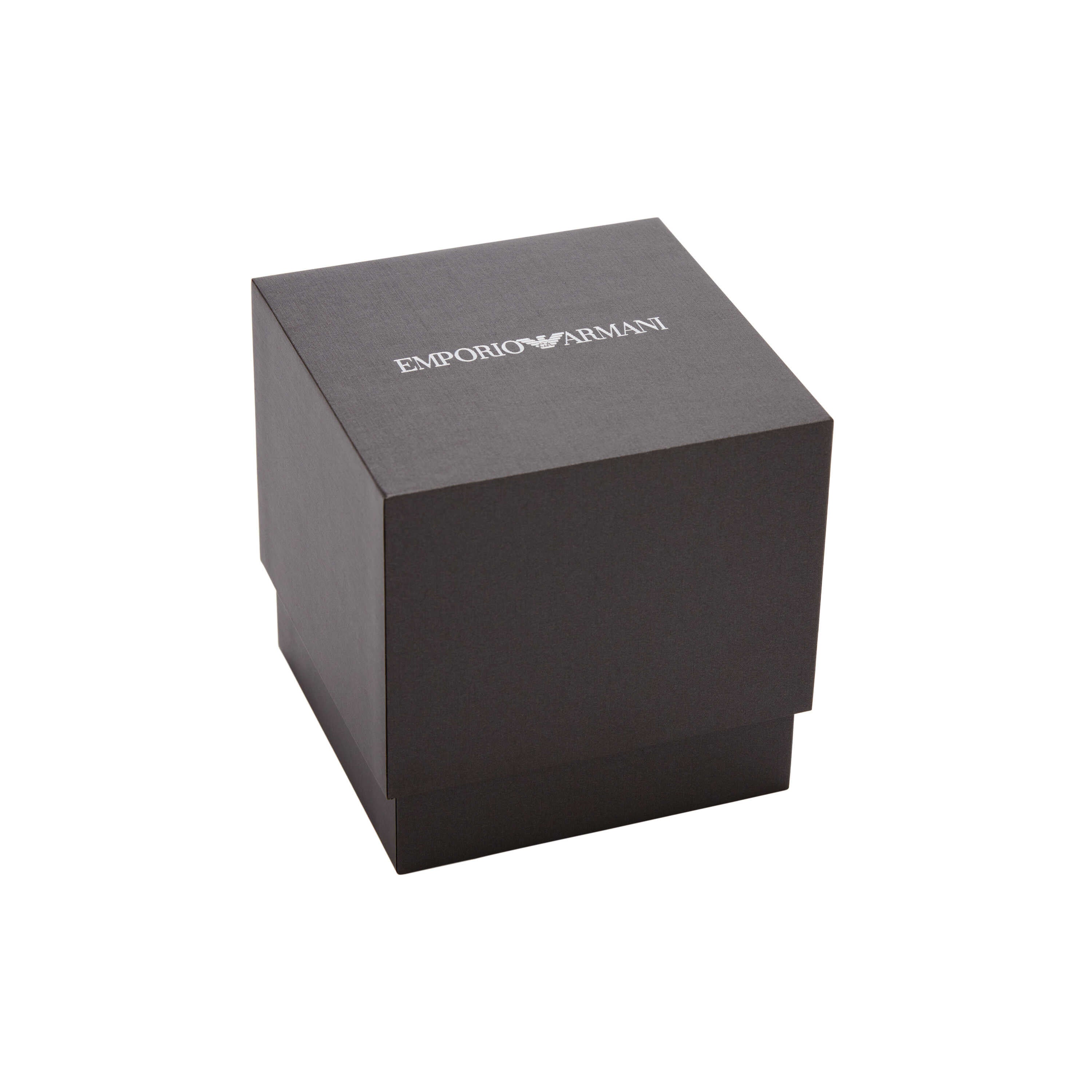 Armani Two-Tone Stainless Steel Brown Dial Watch AR11702
