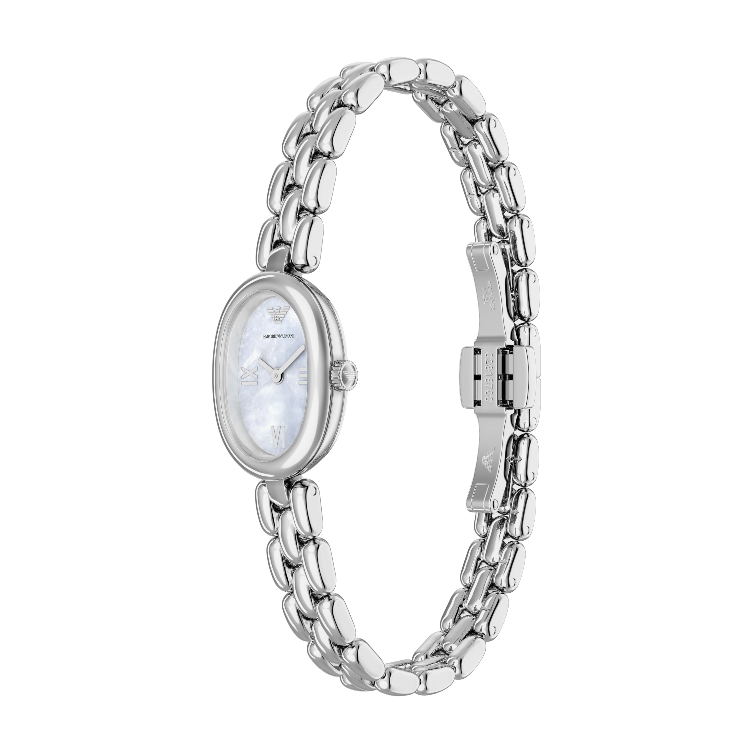 Emporio Armani Two Hand Silver Stainless Steel Watch AR11720