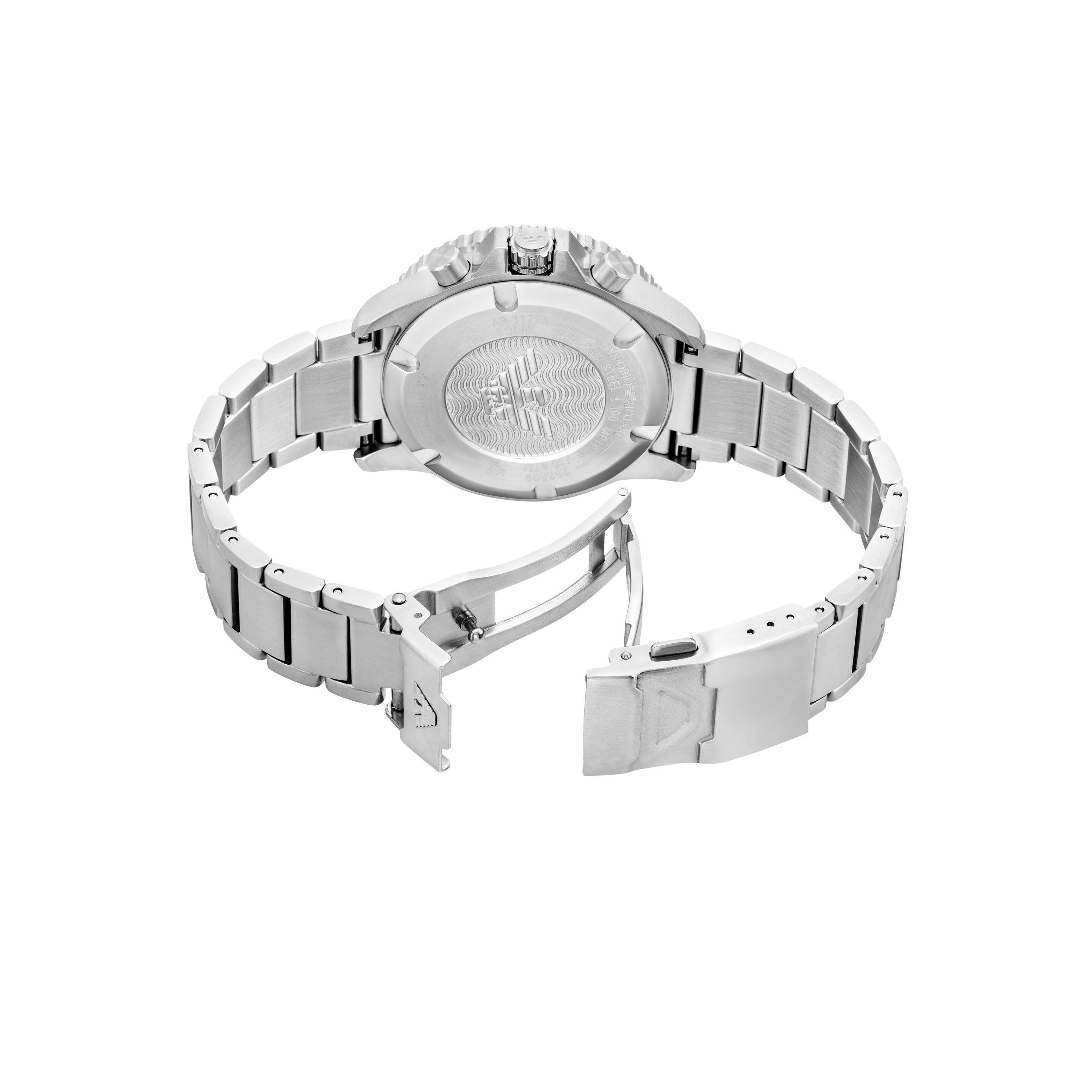 Emporio Armani World Explorer Solar Powered Stainless Steel Watch AR11722