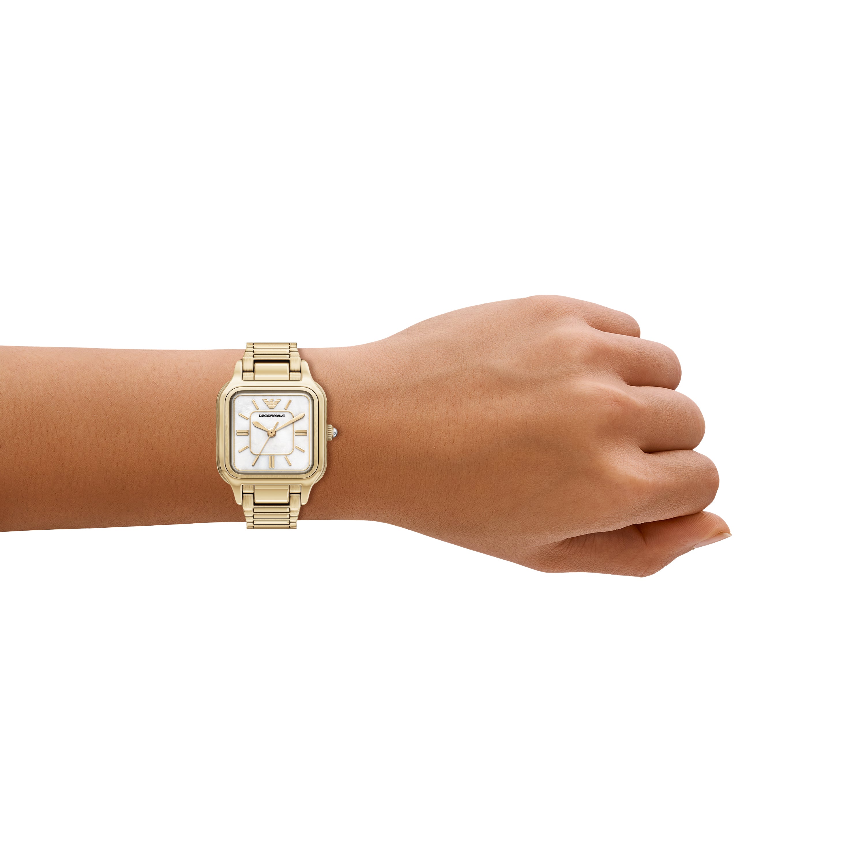 Emporio Armani Mother of Pearl Dial Stainless Steel Watch AR11744