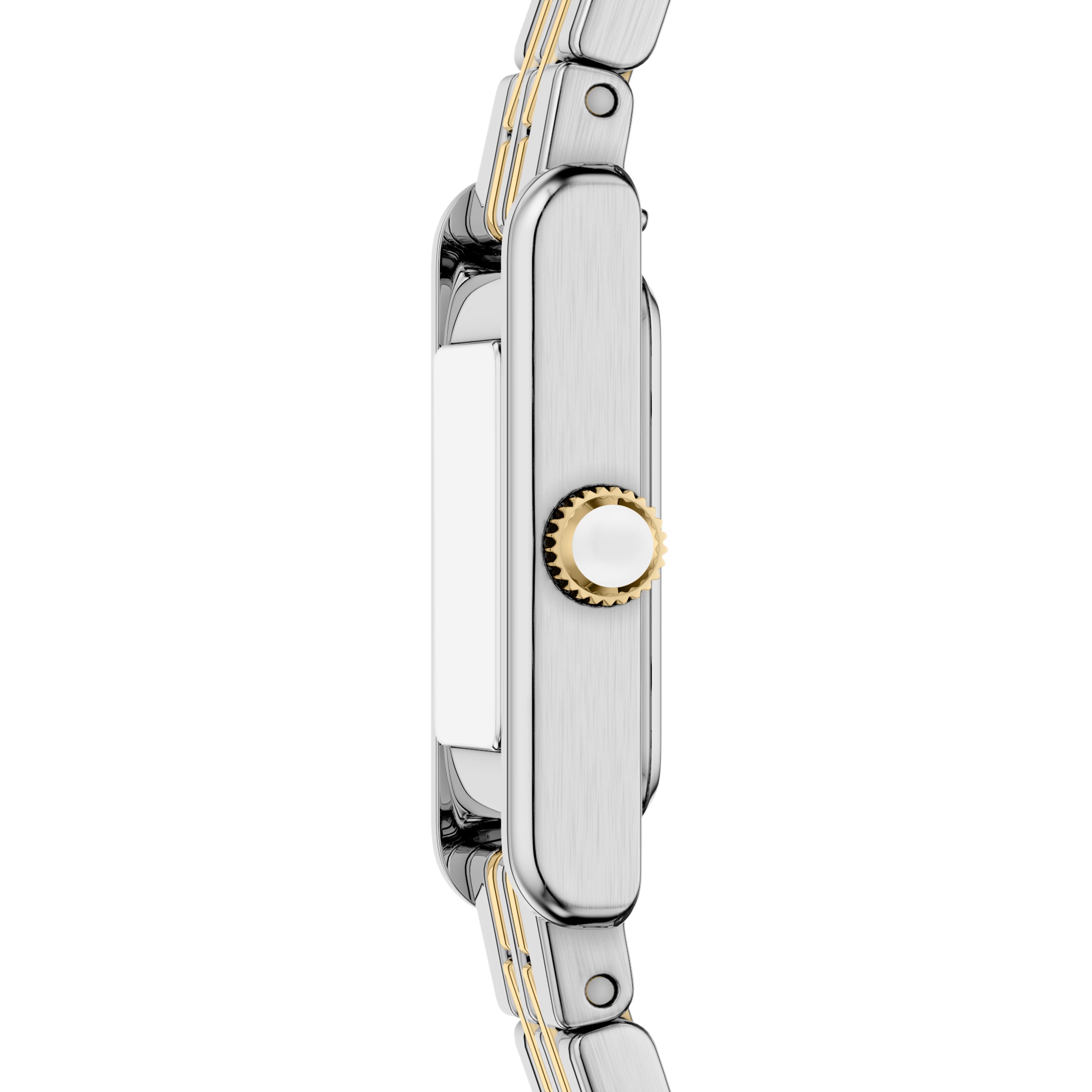 Emporio Armani Two Tone 26mm White Dial Women's Watch AR11763
