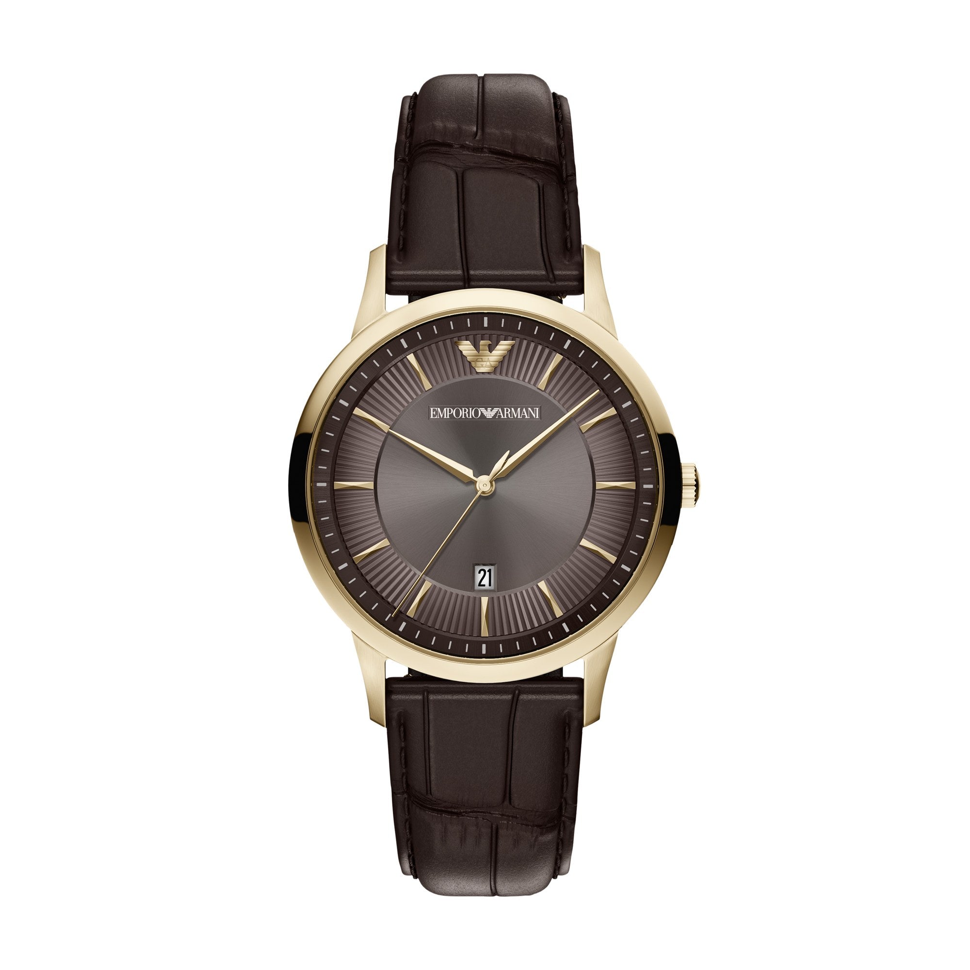 Emporio Armani men's watch, brown dial