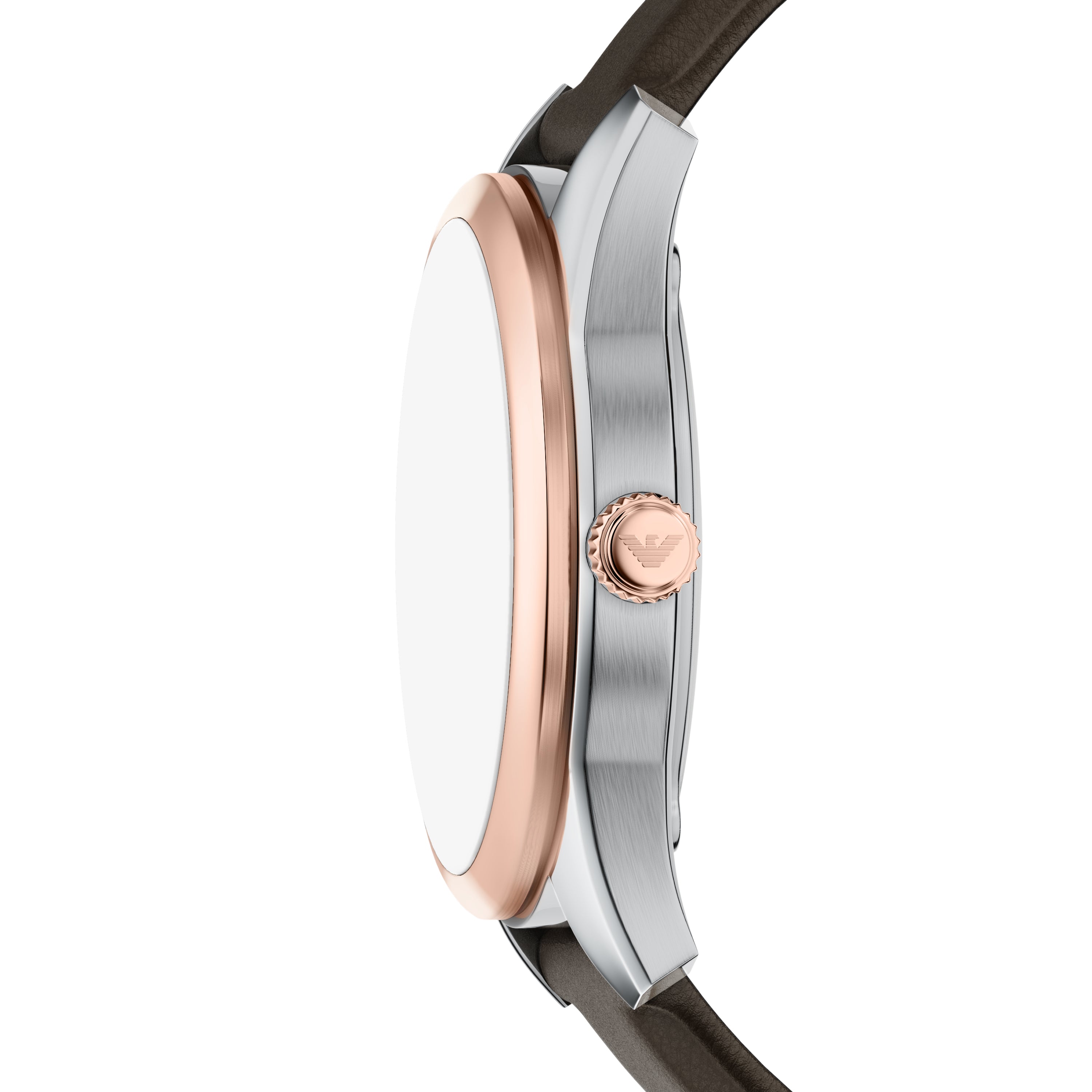 Emporio Armani Antonio Brown Leather Strap Watch AR60094