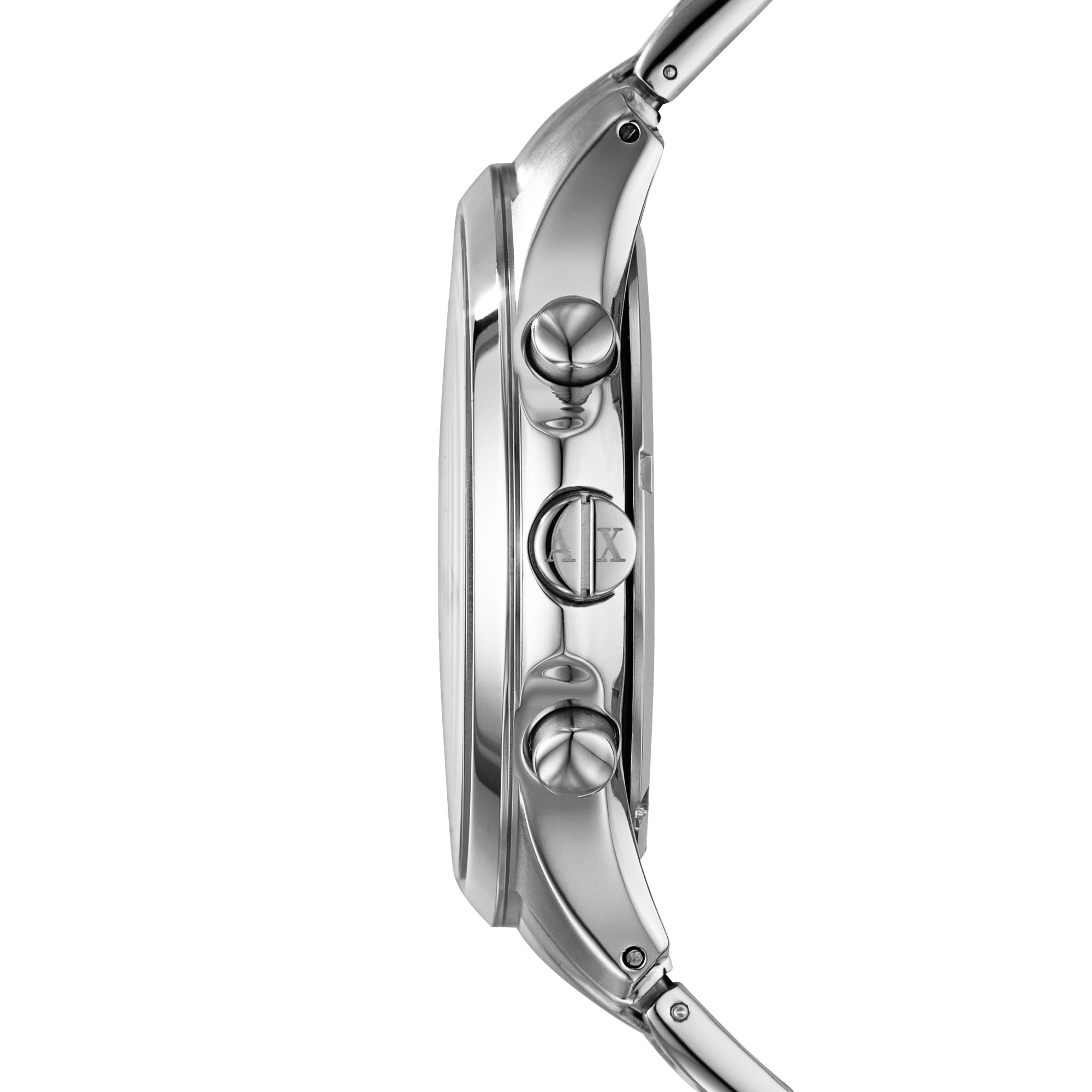 Armani Exchange Hampton AX2163 46mm polished steel case, alternate view