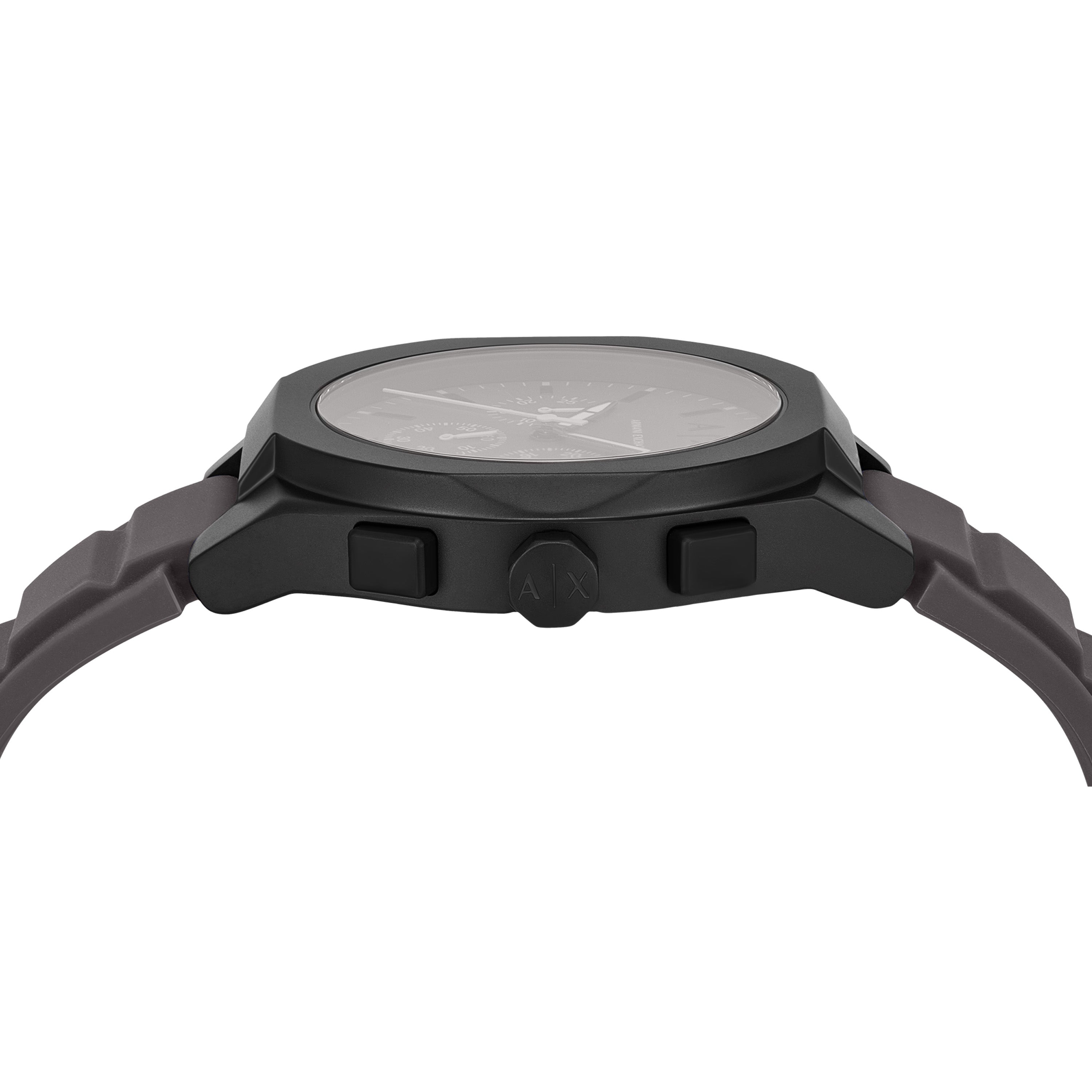 Armani Exchange Sync Chronograph Grey Dial and Rubber Band Men's Watch AX4191