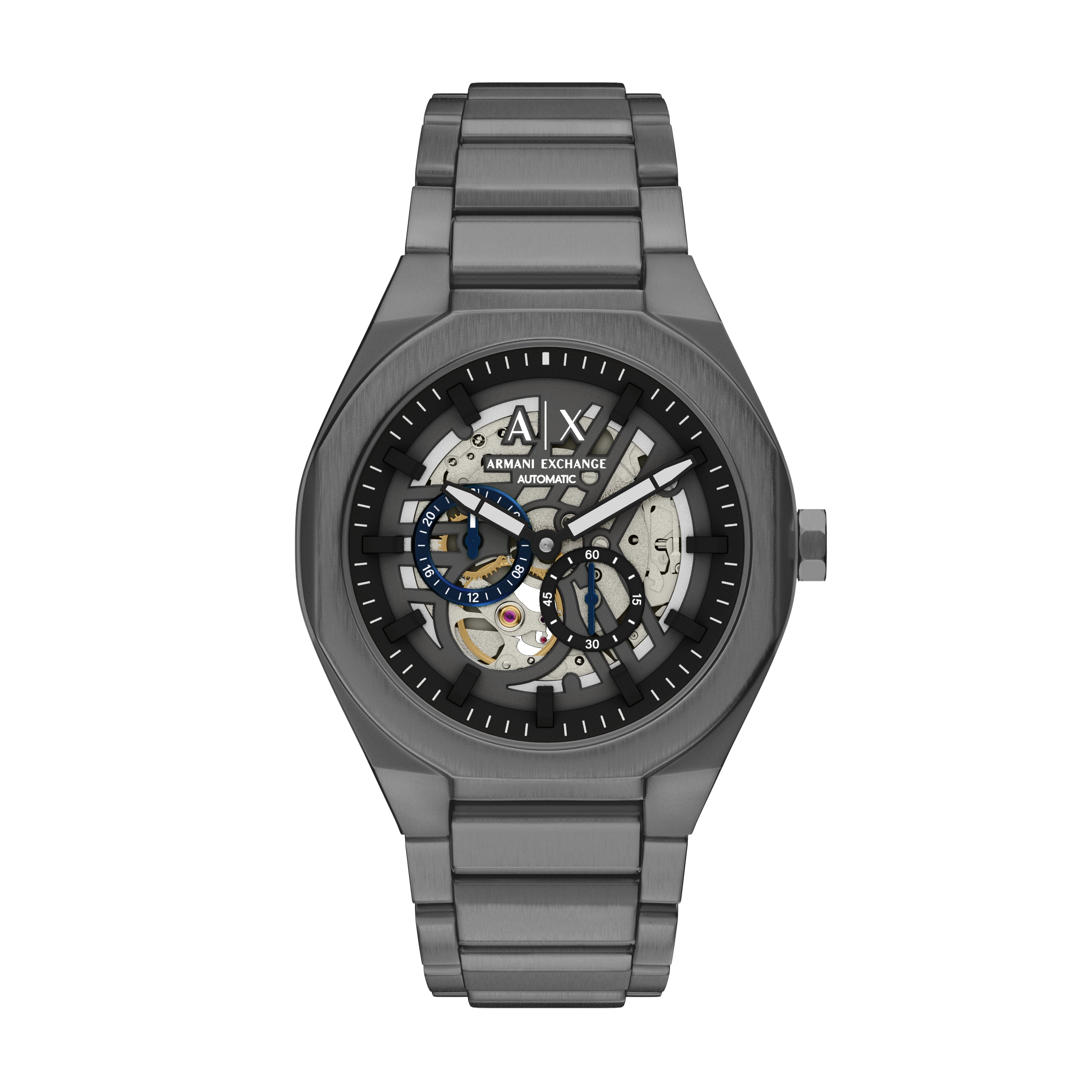 Armani Exchange Sync Automatic Gunmetal Stainless Steel Watch AX4195