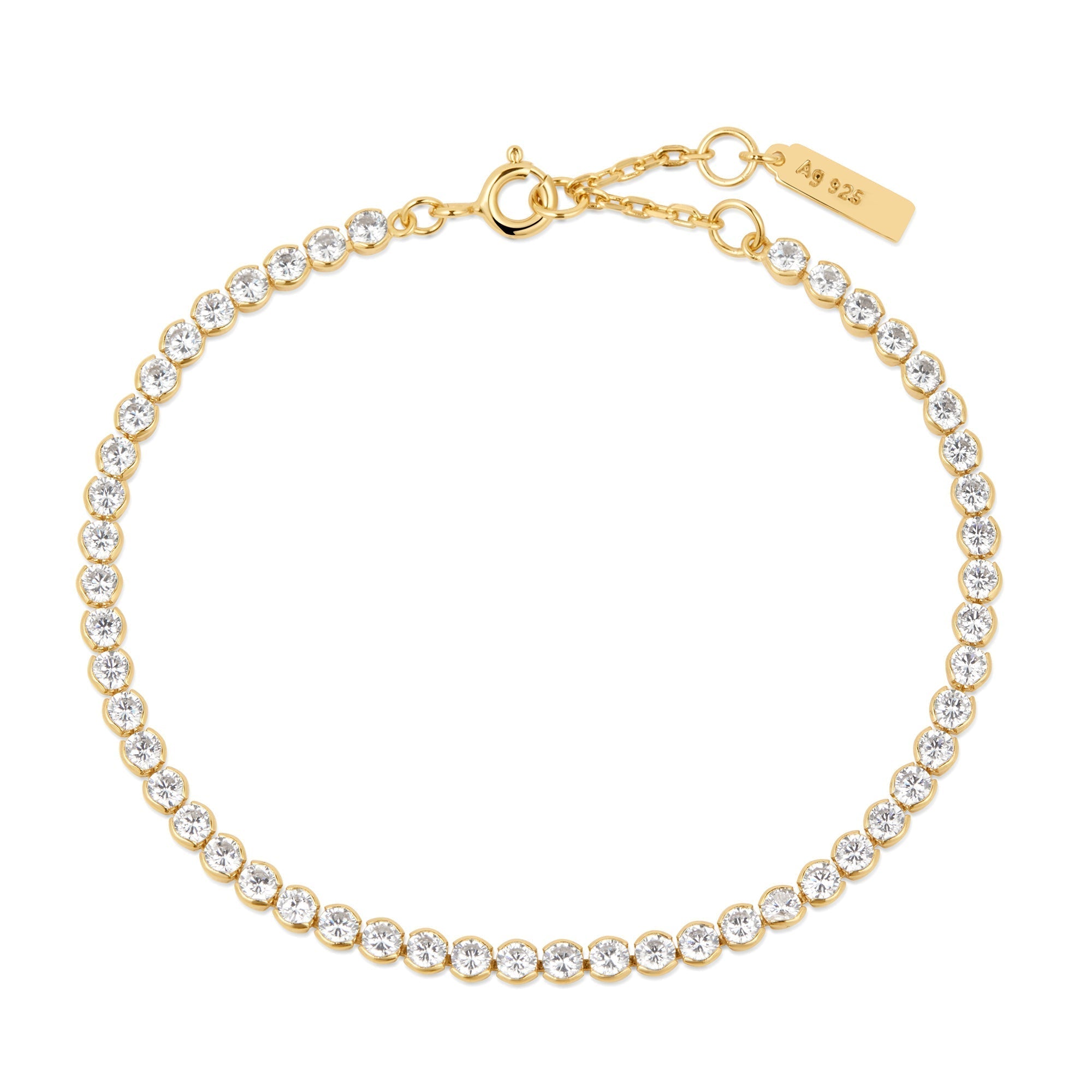 Ania Haie Gold Bezel Bracelet Luxury Trendy Affordable Jewelry